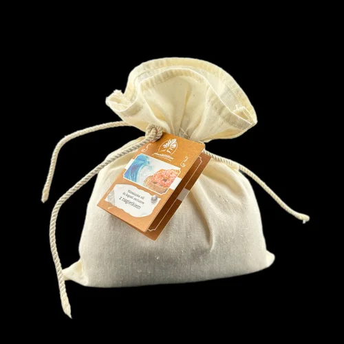 Himalajska sól do kąpieli z nagietkiem w bawełnianym woreczku 500g